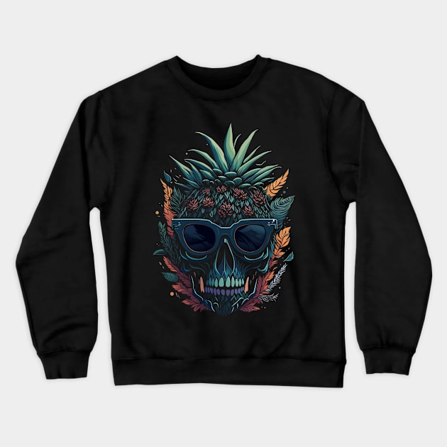 Summer Skull Head Crewneck Sweatshirt by bobyberto